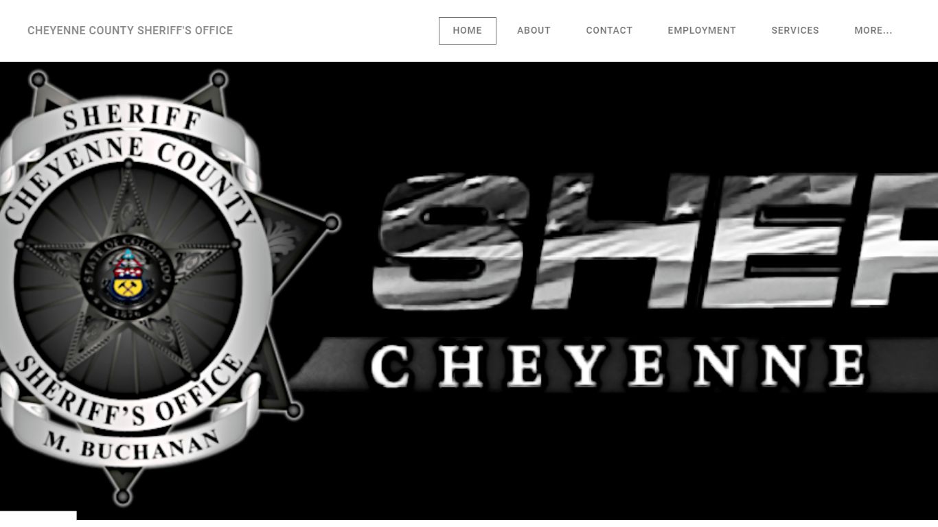 CHEYENNE COUNTY SHERIFF'S OFFICE - Home